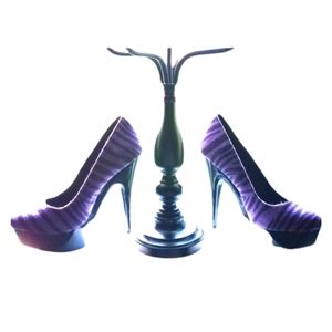 Farenheit Zebra Printed Faux Hair Platform Heels